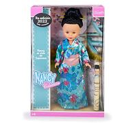 Nancy Colección Asiática, reedición de los años 70, muñeca de coleccionismo clásica, Vestida con un Kimono Azul Tradicional, para niñas Desde 3 años y coleccionistas, Famosa