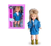 Nancy Colección Jean's, Muñeca Rubia Reedición de 1989 con Conjunto Vaquero y Botas, Muñeca para Coleccionistas con Certificado Oficial, Famosa (NAC64000)