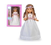 Nancy - Colección, Primera Comunión, muñeca Vestido y Corona Flores, Rubia, con Vestido Blanco, para Regalar, Reedición 2023, Multicolor