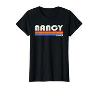 Nancy France Retro 70s 80s Style Camiseta gráfica económica