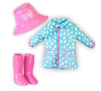 Nancy - Look de Lluvia, Conjunto de Lluvia para Muñeca Nancy, 1 Chuvasquero, 1 Sombrero y 1 Par de Botas de Agua, niños y niñas Desde 3 años, Famosa (NAC31000)