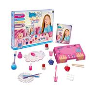 Nancy & Me - Nails Studio, Kit de Manicura, Pinta y Diseña tus Uñas, Crea tus Pintauñas, Incluyen Pegatinas que Brillan en la Oscuridad, Expositor para Probar los Colores Creados, Famosa (NAY03000)
