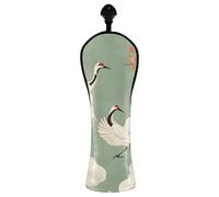 Nander - Funda para cabeza de palo de golf con corona roja para conductor/maderas de Fairway/híbrido, 1 paquete de funda de piel sintética con etiqueta de número