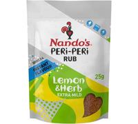 Nando's Limón Y Hierbas Peri Peri Frotan Leve (25g) (Paquete de 6)