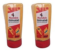 Nando's Peri Peri Mayonesa caliente | Paquete de 2 x 265g | Salsa sándwich picante Dip Squeezy