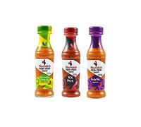 Nando's Selección de salsa Peri-Peri caliente, limón y hierba, ajo 125g cada uno