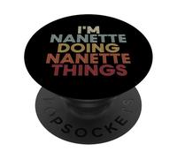 Nanette Name Nanette Personalized Name First Given PopSockets PopGrip Adhesivo