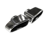 NANGAEBPPW 1 Par De Silenciadores De Escape Cuadrados De Acero Inoxidable Para X3 X4 G01 G02 G08 2018 2019 2020 2021(Plata)