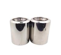 NANGAEBPPW 1 Par De Silenciadores De Tubo De Escape De Acero Inoxidable Para Ford Para Kuga 2013 2014 2015 2016 2017 2018 2019 2020(Plata)