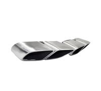 NANGAEBPPW 1 Par De Silenciadores Tubo De Escape Para Panamera 2017 2018 2019 2020 Turbo Boquillas Traseras Cuadradas De Acero Inoxidable 304 De 4 Salidas(Matte silver)