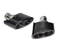 NANGAEBPPW 1 Par De Tubos De Escape RS Modificados De Acero Inoxidable Y Fibra De Carbono Para A4 A5 A6 A7 Punta De Silenciador Accesorios Para Automóviles(Middle interface)