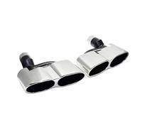 NANGAEBPPW 1 Par Para Mercedes Para Benz W221 S300 S350 S65 S500 S600 2008-2013 Con Diámetro Interior De 60 Mm De Silenciadores De Escape De Acero Inoxidable(Plata,Elbow port)