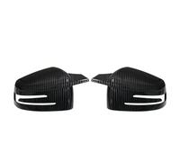 NANGAEBPPW 2 Piezas Adhesivo Patrón Fibra De Carbono Cubiertas Espejo Retrovisor Lateral Para Mercedes Para Benz W176 W246 W204 W212 W221 C117 X204 X156(Patrón de fibra de carbono)