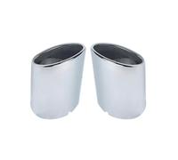 NANGAEBPPW 2 Piezas De Silenciador De Escape De Acero Inoxidable 304 Para Toyota RAV4 2019 2020 2021 2022 2023 2024(Plata)