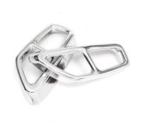 NANGAEBPPW 2 Piezas De Silenciador Trasero Acero Inoxidable Para Serie 5/6 GT G30 G38 G32 2018-2021 Embellecedor Protector De La Salida Del Tubo De Escape(Plata)