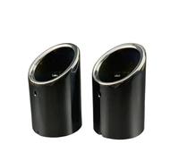 NANGAEBPPW 2 Piezas Para Ford Para KUGA 2013-2019 Accesorios De Diseño Para Coche Cubierta Silenciador Tubo De Escape De Acero Inoxidable Reajuste Exterior(NEGRO)