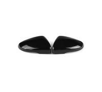 NANGAEBPPW 2x Cubierta De Espejo Lateral Tipo Ala Con Apariencia Carbono Para VW Para Golf 6 MK6 GTI GTD 2009-2013 Tapa Visión Trasera(Negro brillante,Replace)
