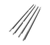 NANGAEBPPW 4 Piezas Para Toyota Para Land Cruiser LC100 1998-2007 Burlete De Goma Para Ventana Cromado/negro 75740-60030(Cromo)