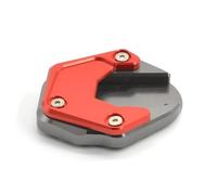 NANGAEBPPW Almohadilla De Extensión Para Caballete Lateral De Motocicleta De Aluminio CNC Para CFMOTO 250SR ABS 300SR 150NK 250NK(Gray red)