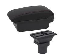 NANGAEBPPW Caja De Almacenamiento Central Retrofit Interior Para F&ord Para Focus Mk1 Caja De Reposabrazos Para Focus Caja De Reposabrazos Para Coche(Una línea roja SIN USB)
