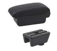 NANGAEBPPW Caja De Brazo Para Seat Para Ibiza Para Ibiza MK4 IV 6J 2008-2017 Diseño Interior Consola De Auto Caja De Almacenamiento De Brazo(B1 Línea Blanca)