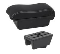 NANGAEBPPW Caja De Brazo Para Seat Para Ibiza Para Ibiza MK4 IV 6J 2008-2017 Diseño Interior Consola De Auto Caja De Almacenamiento De Brazo(Línea Blanca C2)