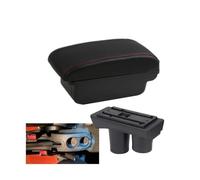 NANGAEBPPW Caja De Reposabrazos Caja De Almacenamiento Piezas De Interior Piezas De Retrofit Accesorios De Coche Para Citroën C2 C3(A1 línea roja Sin USB)