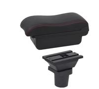 NANGAEBPPW Caja De Reposabrazos Central Auto Caja De Almacenamiento Central Para Toyota Para Yaris Para Vitz 5 Puertas Hatchback 1998-2011(A2 red line No USB)