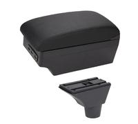 NANGAEBPPW Caja De Reposabrazos Central De Auto Para Opel Para Meriva Caja De Consola Central Soporte De Codo De Brazo Estuche De Almacenamiento(C-Black black line)