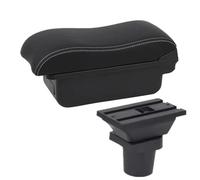 NANGAEBPPW Caja De Reposabrazos Coche Para F&ord Para Focus Mk1 Caja De Reposabrazos Para F&ord Para Focus Caja De Almacenamiento Central(A3 Black white NO USB)