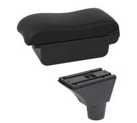 NANGAEBPPW Caja Descansabrazos Para Citroën Para Berlingo Almacenamiento Central Con Portavasos Caja Descansabrazos Central(C2 Línea Negra)