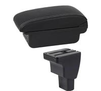 NANGAEBPPW Caja Reposabrazos Auto Para Hyundai I10 2006 2016 2015 2014 2013 2012 2011 2010-2017 Consola Central Almacenamiento(C1 Línea Blanca)