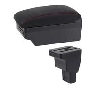 NANGAEBPPW Caja Reposabrazos Auto Para Hyundai I10 2006 2016 2015 2014 2013 2012 2011 2010-2017 Consola Central Almacenamiento(Línea Roja E1)