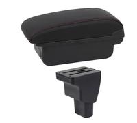 NANGAEBPPW Caja Reposabrazos Auto Para Hyundai I10 2006 2016 2015 2014 2013 2012 2011 2010-2017 Consola Central Almacenamiento(Línea Roja B1)