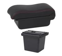 NANGAEBPPW Caja Reposabrazos Auto Para Hyundai Para Elantra Para Touring I30 FD I30cw 2007 2008 2009 2010 2011 Reposabrazos Caja De Almacenamiento(C2 Línea roja)