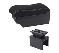 NANGAEBPPW Caja Reposabrazos Auto Para R&enault Para Clio 5 Caja Reposabrazos Para Captur Para Clio5 Reposabrazos Piel Almacenamiento Consola Central(Línea Blanca E2)