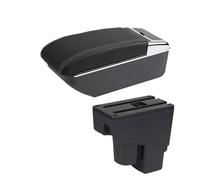 NANGAEBPPW Caja Reposabrazos Para Jazz Para Fit Para Jazz 1 2003 2004 2005 2006 2007 Reposabrazos Coche Caja Almacenamiento Accesorio Auto(B3 línea blanca SIN USB)