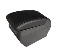 NANGAEBPPW Caja Reposabrazos Para Suzuki Para Ertiga Con Portavasos Accesorios Consola Central Universal Modificación Doble USB(H All Black 4 USB)