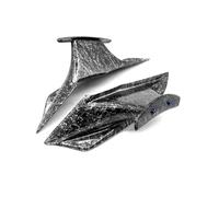 NANGAEBPPW Carenado Faro Delantero Moto Winglet Aleta Viento Spoiler Cubierta para CBR650R CBR 650R 2019 2020 2021 2022 2023(Forged Pattern)
