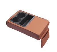 NANGAEBPPW Cojín Apoyabrazos Auto Portavasos Trasero Asiento Trasero Soporte De Codo Elevado Soporte Para Apoyabrazos(Marrón)