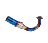 NANGAEBPPW Colector De Escape Motocicleta Para Y&amaha XMAX300 XMAX 300 2017-2024 De Acero Inoxidable Y Aleación Titanio Tubo Enlace Delantero De 51 Mm(Acero inoxidable B)