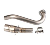 NANGAEBPPW Colector De Escape Motocicleta Para Y&amaha XMAX300 XMAX 300 2017-2024 De Acero Inoxidable Y Aleación Titanio Tubo Enlace Delantero De 51 Mm(Titanium Alloy C)