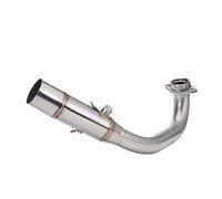 NANGAEBPPW De Acero Inoxidable Y Aleación Titanio Tubo Enlace Delantero De 51 Mm Colector De Escape Motocicleta Para Y&amaha XMAX300 XMAX 300 2017-2024(Acero inoxidable A)