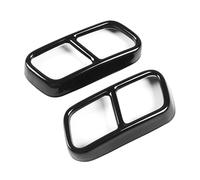 NANGAEBPPW Embellecedor Decorativo Para La Salida Del Tubo De Escape Del Silenciador Trasero De Coche Para F01 7 Series 730i 740i 750i 760i 2009-2014(NEGRO)