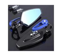 NANGAEBPPW Espejo Retrovisor Universal para Motocicleta para Bajaj para Dominar 400 Montaje En El Extremo del Manillar(Azul)
