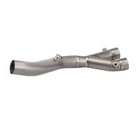 NANGAEBPPW Interfaz De Conexión Del Tubo De Escape Central De Motocicleta Para Y&amaha YZF R1 R1M MT10 2015 2016 2017 2018 2019 2020-2024