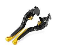 NANGAEBPPW Manetas De Embrague De Freno Plegables Extensibles Y Ajustables Para Motocicletas Para SUZUKI GSR 600 750 400 Para INTRUDER VL125 TL1000S GZ250(Oro negro)