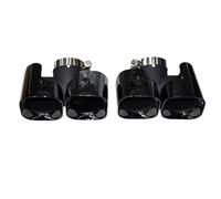 NANGAEBPPW Modificación Del Tubo De Escape Con Punta De Boquilla De Silenciador Celular Cuadrada Negra Para Land Rover Para Defender 90 110 2020-2024(Negro B,3.0)