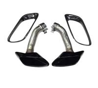 NANGAEBPPW Modificación Del Tubo De Escape Con Silenciador De Punta Cuadrada Y Boca Negra Para X6 E71 2008 2009 2010 2011 2012 2013(NEGRO,Square)