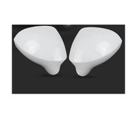 NANGAEBPPW Negro/blanco Brillante Para Seat Para Ibiza 2008-2017 Tapa De La Cubierta Del Espejo Retrovisor Ala Lateral Puerta Coche(Glossy White,1 par)